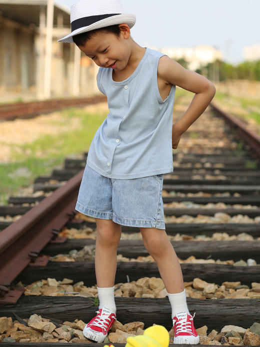 KZZBX063 牛仔短裤  80-120 商品图1