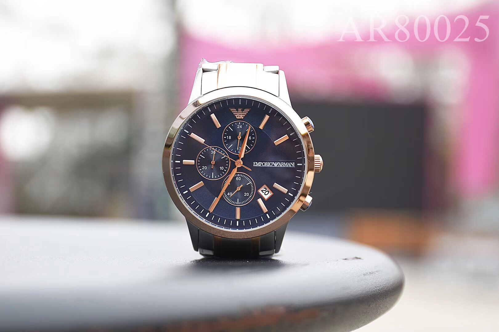 原单 阿玛尼armani ar80025 机芯:进口计时石英机芯表壳:316l精钢