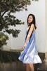 AtelierMissLu / Nola-冰雪蓝撞色飘带连身裙 商品缩略图4