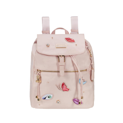 新秀丽女士双肩包 抽绳搭扣时尚潮流休闲防泼水大容量都市女包背包 34N*409 商品图5