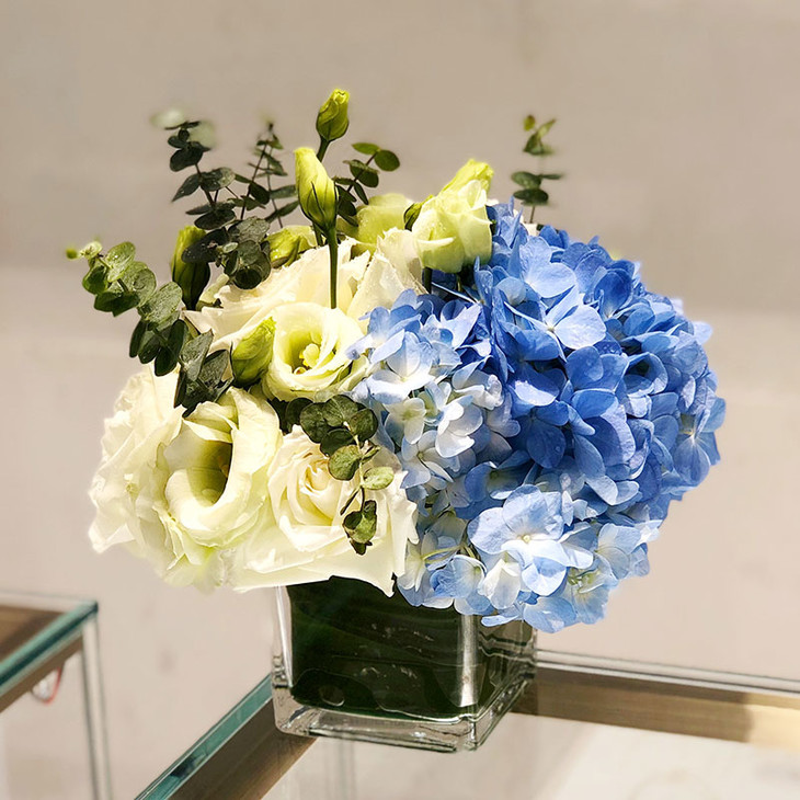 高脚杯桌花球形花商务会议婚礼定制主宾桌花前台花生日派对桌花(杯子