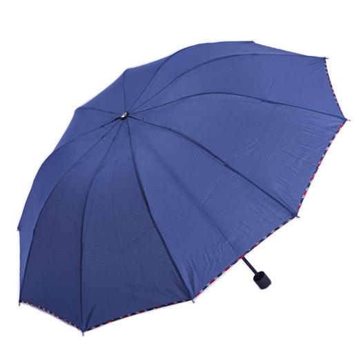 美人鱼三折雨伞折叠男女商务伞超大晴雨两用伞遮阳伞情侣防紫外线太阳伞 商品图0