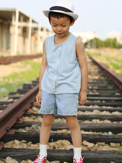 KZZBX063 牛仔短裤  80-120 商品图0