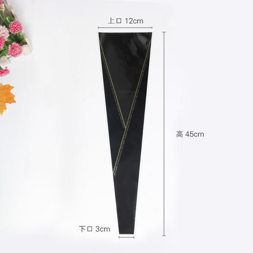 【520单支袋】金三角单支玫瑰袋（45个左右/包） 商品图1