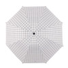 美人鱼新款时尚黑白格子碰击布黑胶伞 8骨三折叠防晒遮阳两用晴雨伞 商品缩略图1