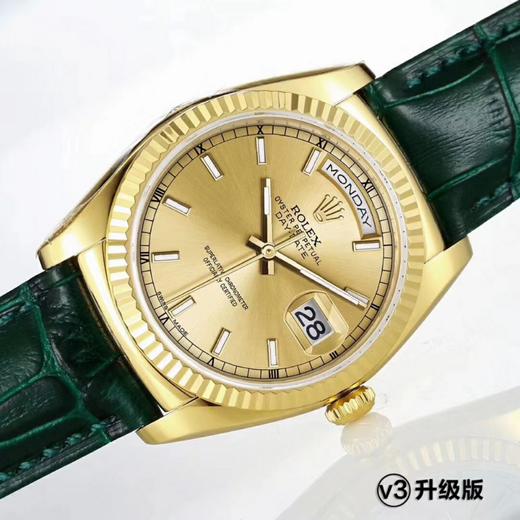 N劳力士【v3升级版】劳力士经典的系列，除了DD没有之一！劳力士Day-Date系列118135/118138/118139 【八色全齐】！搭载2836 商品图5