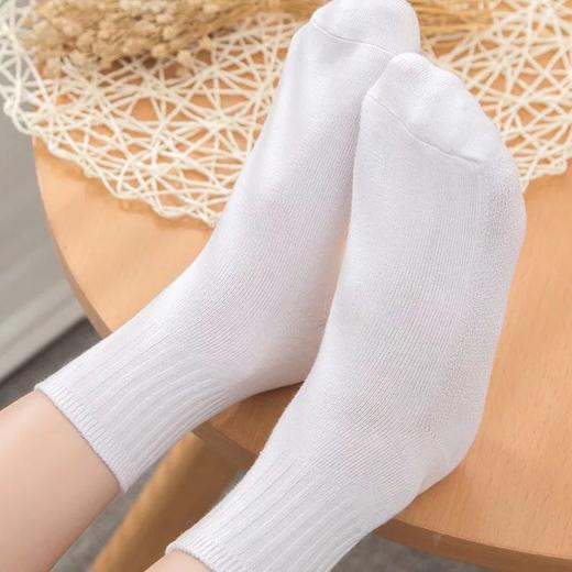 原儿童纯棉学生袜子舒适透气白色中筒袜