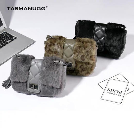 【国内仓】Tasmanugg獭兔毛链条包 商品图0