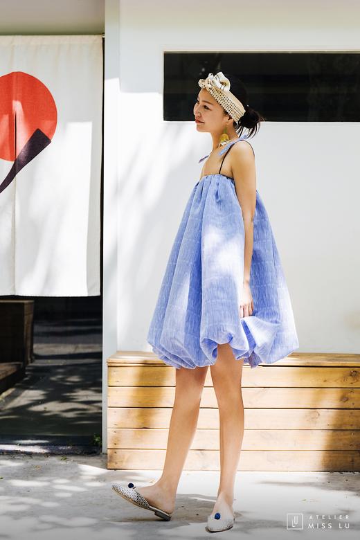 AtelierMissLu / Elsa-冰雪蓝蓬蓬吊带裙 商品图2