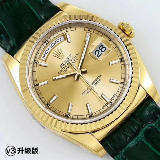 N劳力士【v3升级版】劳力士经典的系列，除了DD没有之一！劳力士Day-Date系列118135/118138/118139 【八色全齐】！搭载2836 商品图6