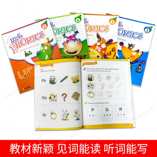 phonics教材 efl phonics自然拼读教材 phonics 1/2/3/4/5教材 商品图3