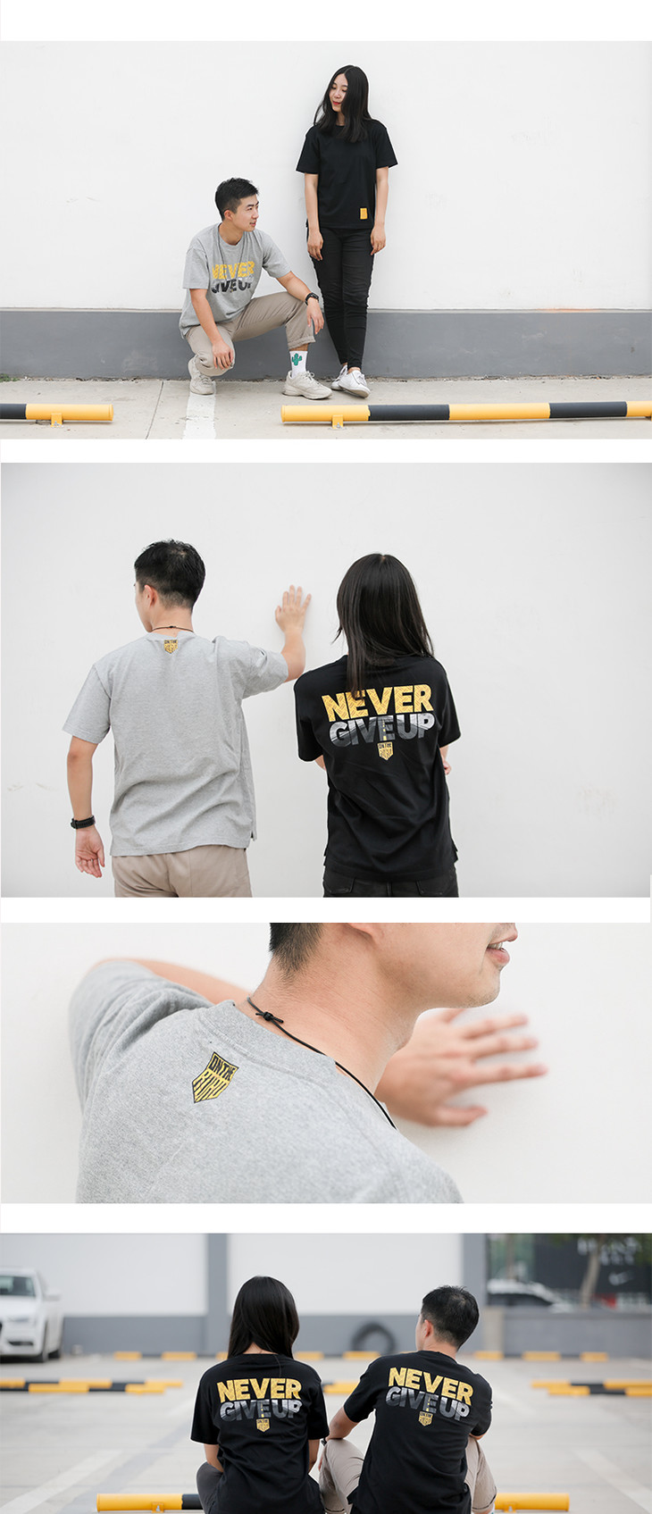 侣行 张昕宇梁红同款 梦想之路永不放弃 厚款纯棉t恤 侣行制造