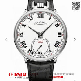 LUC出品集腕表与怀表一体的萧邦L.U.C系列161923-1001腕表震撼来袭！两位一体，简约大气。皮表带，自动机械机芯，透底。