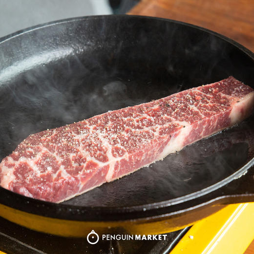 澳洲黑安格斯谷饲270天m3翼板肉原切牛排180g2块