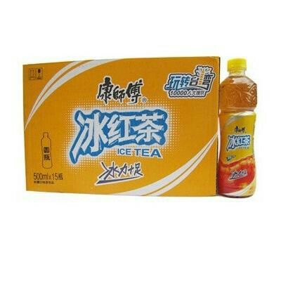 【批发】康师傅冰红茶500ml/瓶×15瓶/箱