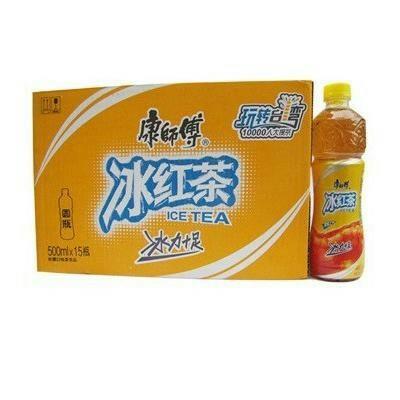 批發康師傅冰紅茶500ml瓶15瓶箱