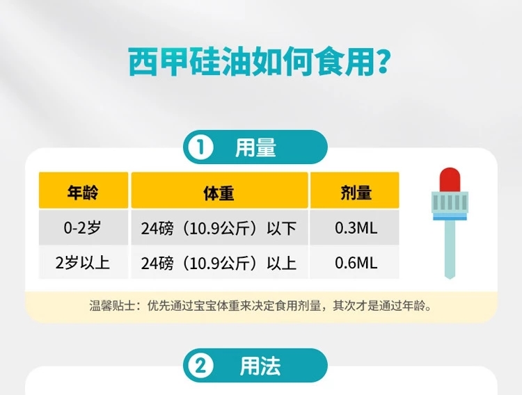 美国little remedies西甲硅油滴剂 缓解新生儿肠胀气肠绞痛30ml