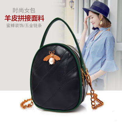 SYXB-羊皮单肩斜跨包时尚装饰背包手提包TZW 商品图0
