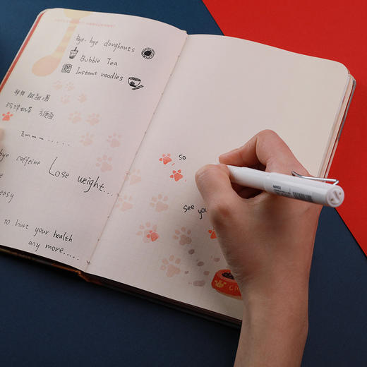 开学季·大放价 印象唯物  十橘九胖 橘猫手帐减肥日程本 商品图3