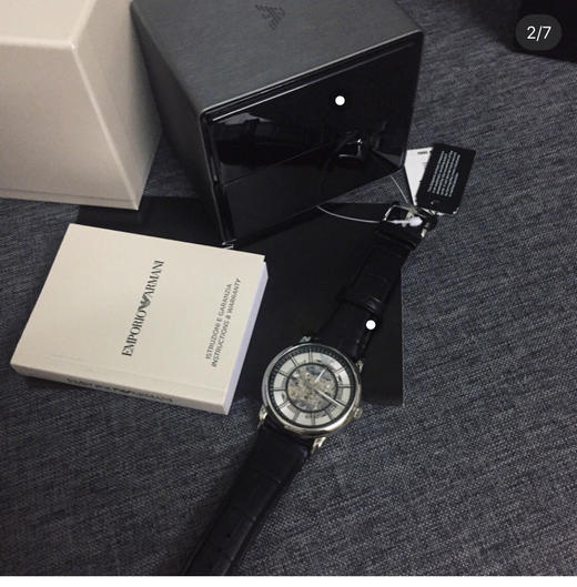 Armani阿玛尼镂空透底机械男表AR1983（金色）/AR1981（银色） 商品图4