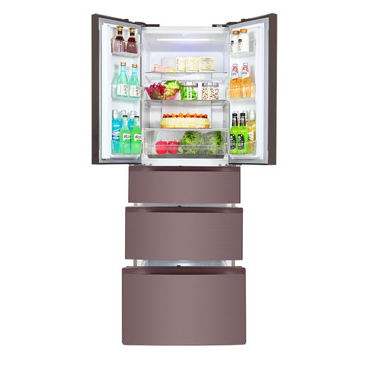 格力晶弘冰箱 变频无霜 瞬冻科技 食材保鲜如初 BCD-339WPQG/荣耀咖 商品图4