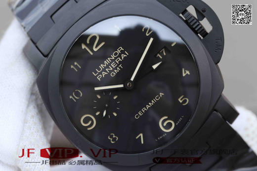 VS沛纳海V2升级版pam00438/PAM438。44mm直径，经过两年多的研发，克隆了原装全自动p.9001机械机芯，全黑1:1机芯 商品图4