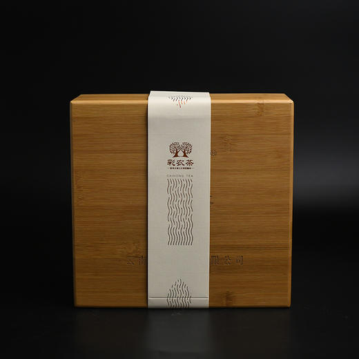 彩农茶200克/357克高端双饼竹盒（不含茶） 商品图0