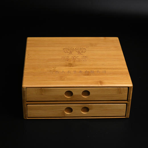 彩农茶200克/357克高端双饼竹盒（不含茶） 商品图2