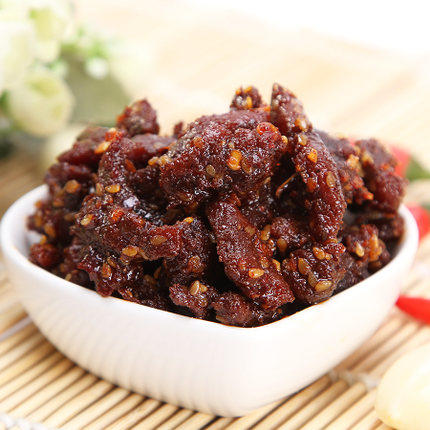 香巴拉牛肉干50g*10包包邮 新疆儿娃子的零食