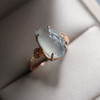 高冰种翡翠金蟾戒指18k玫瑰金镶嵌 商品缩略图5