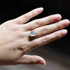 高冰种翡翠金蟾戒指18k玫瑰金镶嵌 商品缩略图9