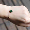 高冰种湖水绿翡翠手链18k黄金钻石镶嵌 商品缩略图0