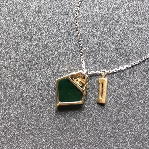 高冰种湖水绿翡翠手链18k黄金钻石镶嵌 商品图5