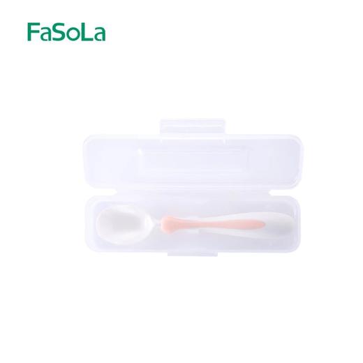 FaSoLa陶瓷勺宝宝婴儿饭勺搅拌勺可支撑长柄勺子防滑餐具婴儿辅食勺 商品图4