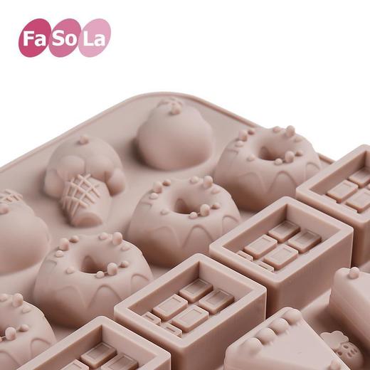 FaSoLa烘培DIY工具棒棒糖巧克力硅胶模具儿童方形糖果模具 商品图3