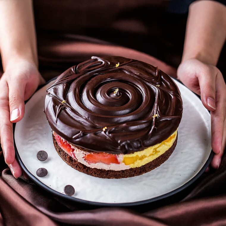 溶岩巧克力(芒果十草莓)