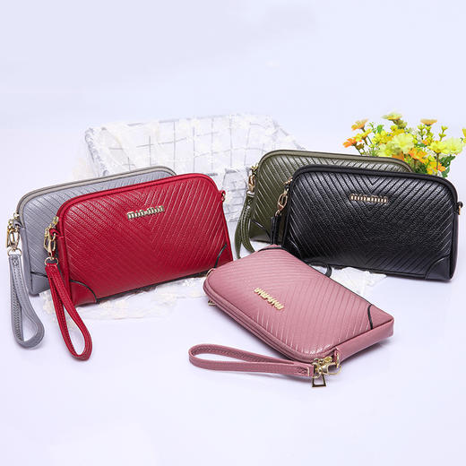 荔枝纹休闲小包包斜挎单肩女士软皮迷你小包TZW 商品图1