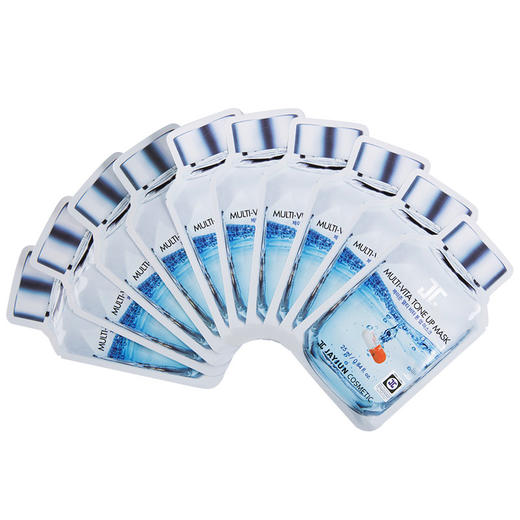 〖保税仓〗韩国JAYJUN水光TONE UP多重维生素药丸能量面膜 10片 商品图2