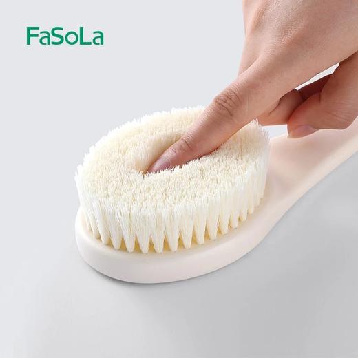 FaSoLa日式长柄洗澡刷搓后背成人背部强力去污搓澡巾软毛刷子沐浴刷 商品图2
