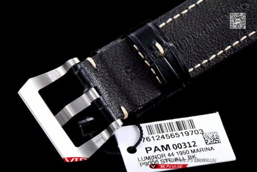 VS沛纳海V2升级版pam00312/PAM312。经过两年多的研发，克隆了原装全自动p.9000机械机芯，通过背面透底可以看出避震器摆轮 商品图1