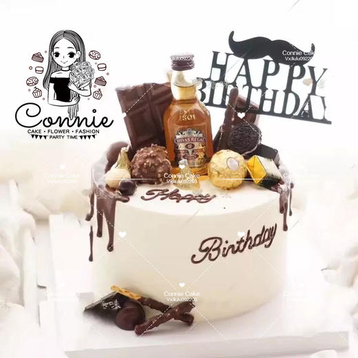 简约酒瓶款（八寸） 商品图0