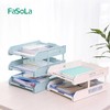 FaSoLa文件盘可拆卸多层文件架书架简易桌上文件框资料架办公用品 商品缩略图0