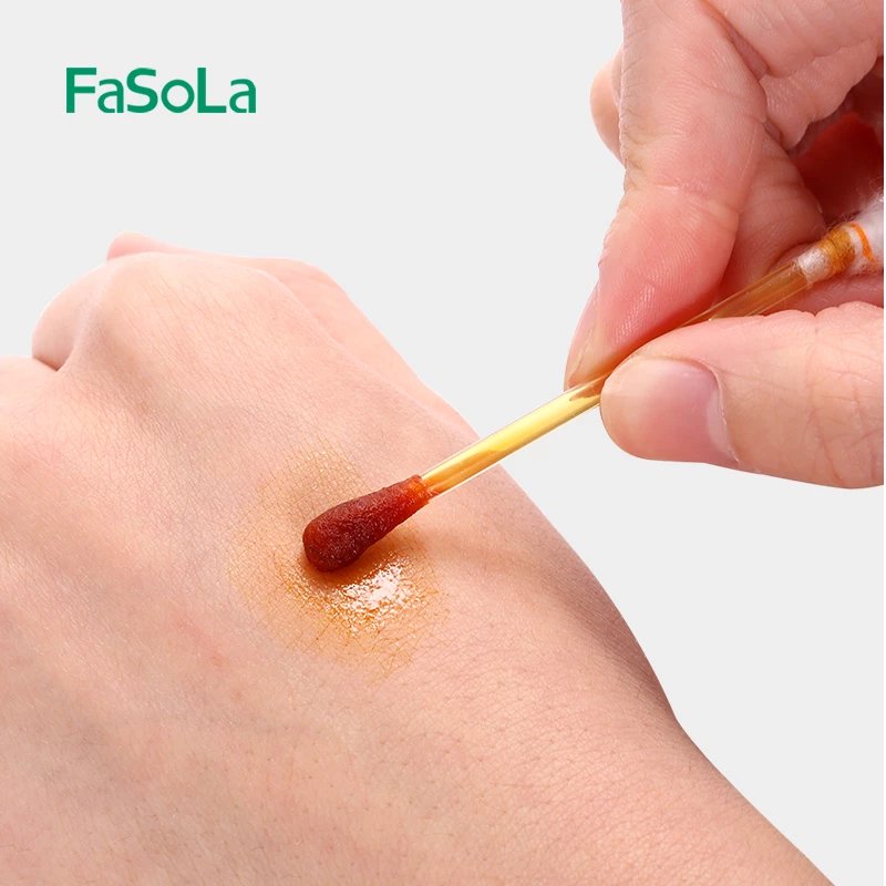 FaSoLa棉签家用一次性碘伏酒精双头便携随身伤口外用