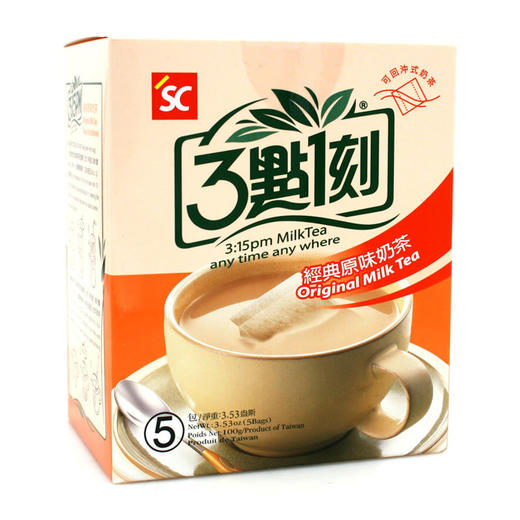 〖保税仓〗台湾3:15PM/3點1刻原味奶茶 20gX5包 商品图2