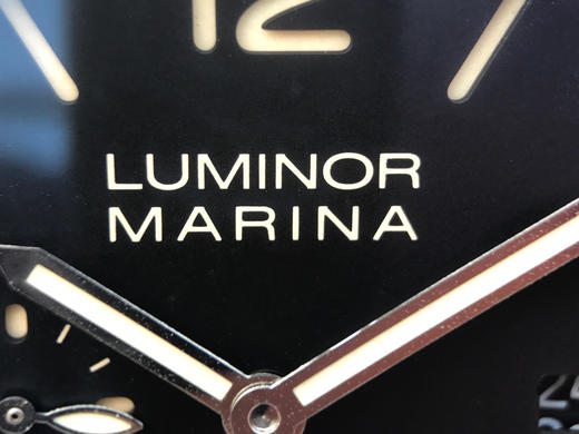 N沛纳海312/pam00312纯银腕表，经典三文治表盘（带有夜光），兰光双卜蓝宝石玻璃，通透性几乎感觉不到玻璃，男士手表 商品图2