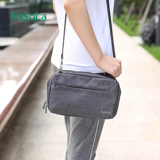 FaSoLa女长款多功能大容量手拿包简约斜挎包日韩版单肩 商品图0