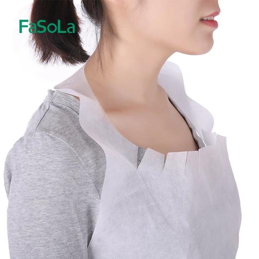 FaSoLa一次性无纺布围裙厨房做饭女男防水防油污烧饭洗菜围裙罩衣 商品图2