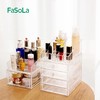 FaSoLa化妆品收纳盒桌面口红防尘置物架杂物学生抽屉式盒子少女心 商品缩略图0