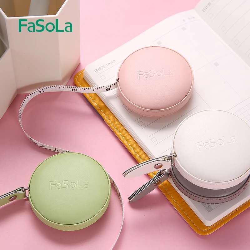 FaSoLa迷你卷尺测量三围尺学生儿童卡通手工随身小尺子软尺米尺