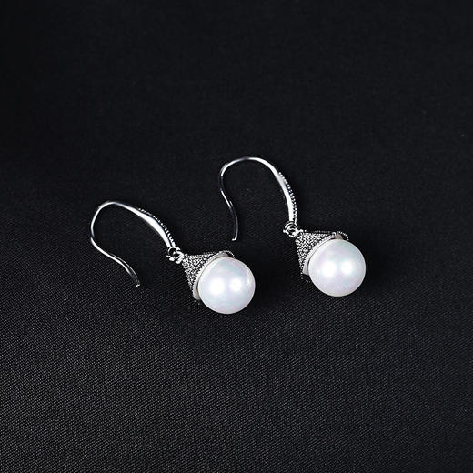 ZLT-E112珍珠耳环简约复古宫廷风时尚耳饰微镶锆石珍珠耳环TZW 商品图3